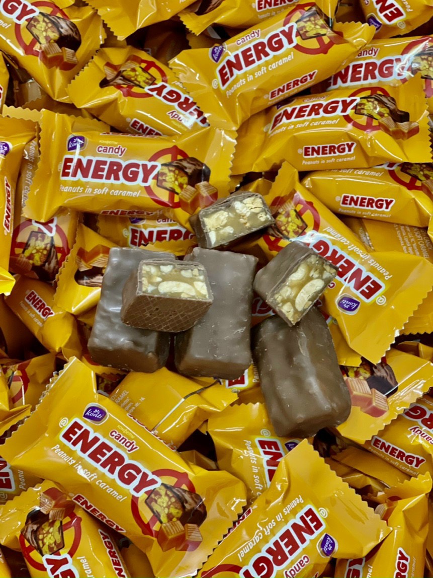 Kẹo socola caramen đậu phộng Konti @Energy