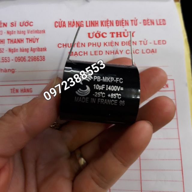 1con tụ loa zin 10uf 400v