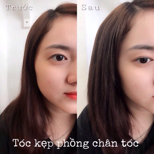 TÓC GIẢ KẸP PHỒNG CHÂN TÓC GỒM 2 KẸP CAO CẤP