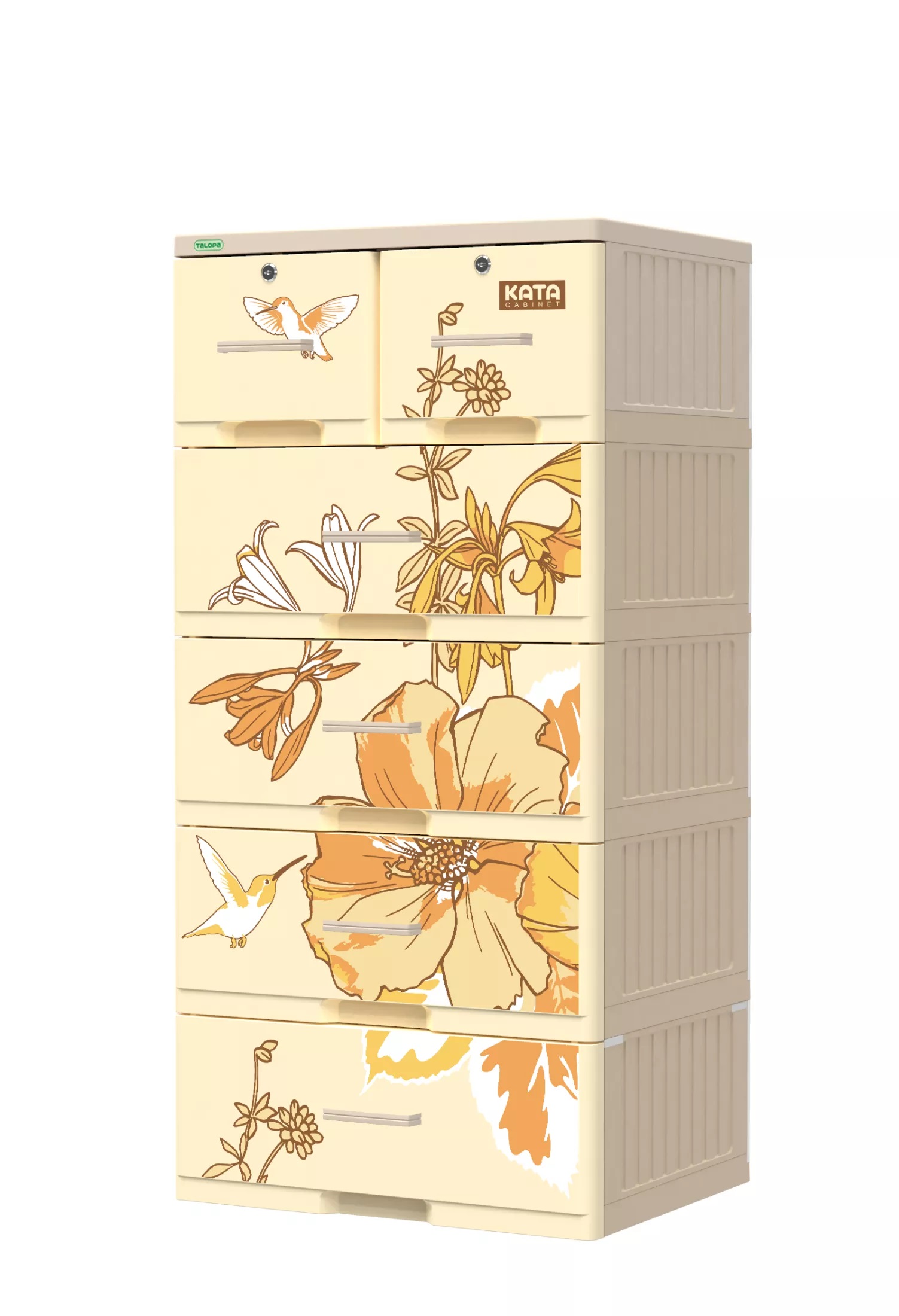 [GIAO SIÊU TỐC]-[CÓ SẴN]-[ĐÃ LẮP RÁP HOÀN THIỆN]-[Voucher 5%] Tủ nhựa KATA TALOPA 5 tầng 6 ngăn 120CM X 60CM X 48CM - Giao đúng Màu đã Chọn - Hoa văn ngẫu nhiên theo các hình đã đăng