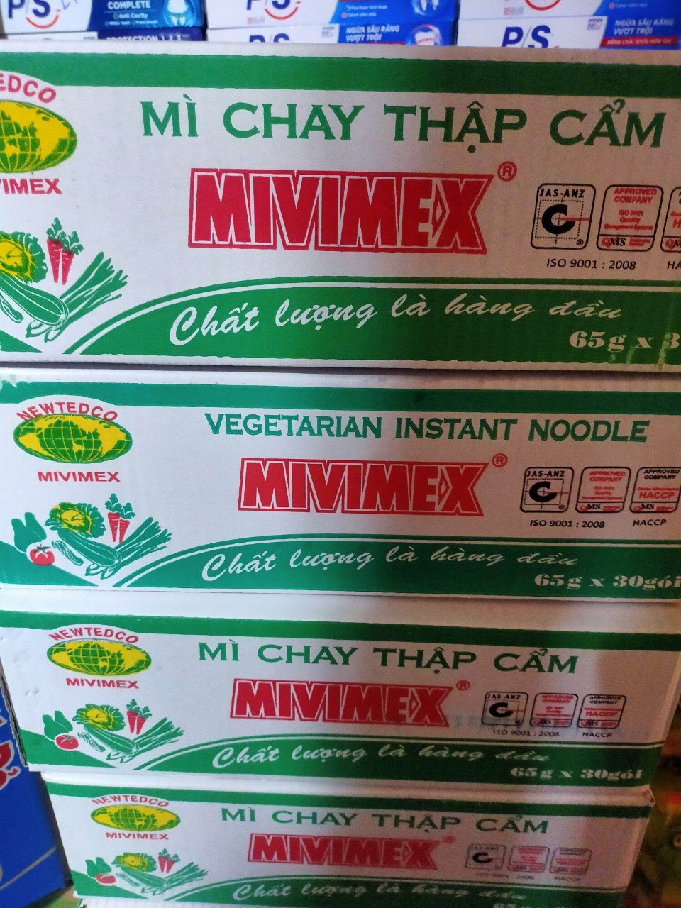 Mì chay thập cẩm Mivimex (65g*30 gói)