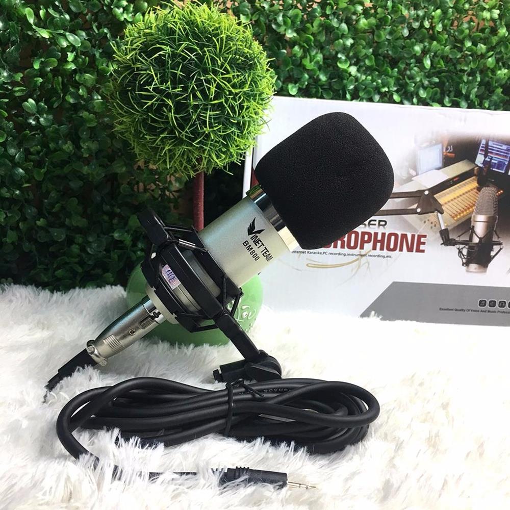 VINETTEAM BM-800 Micro Thu Âm Hát Karaoke LiveStream