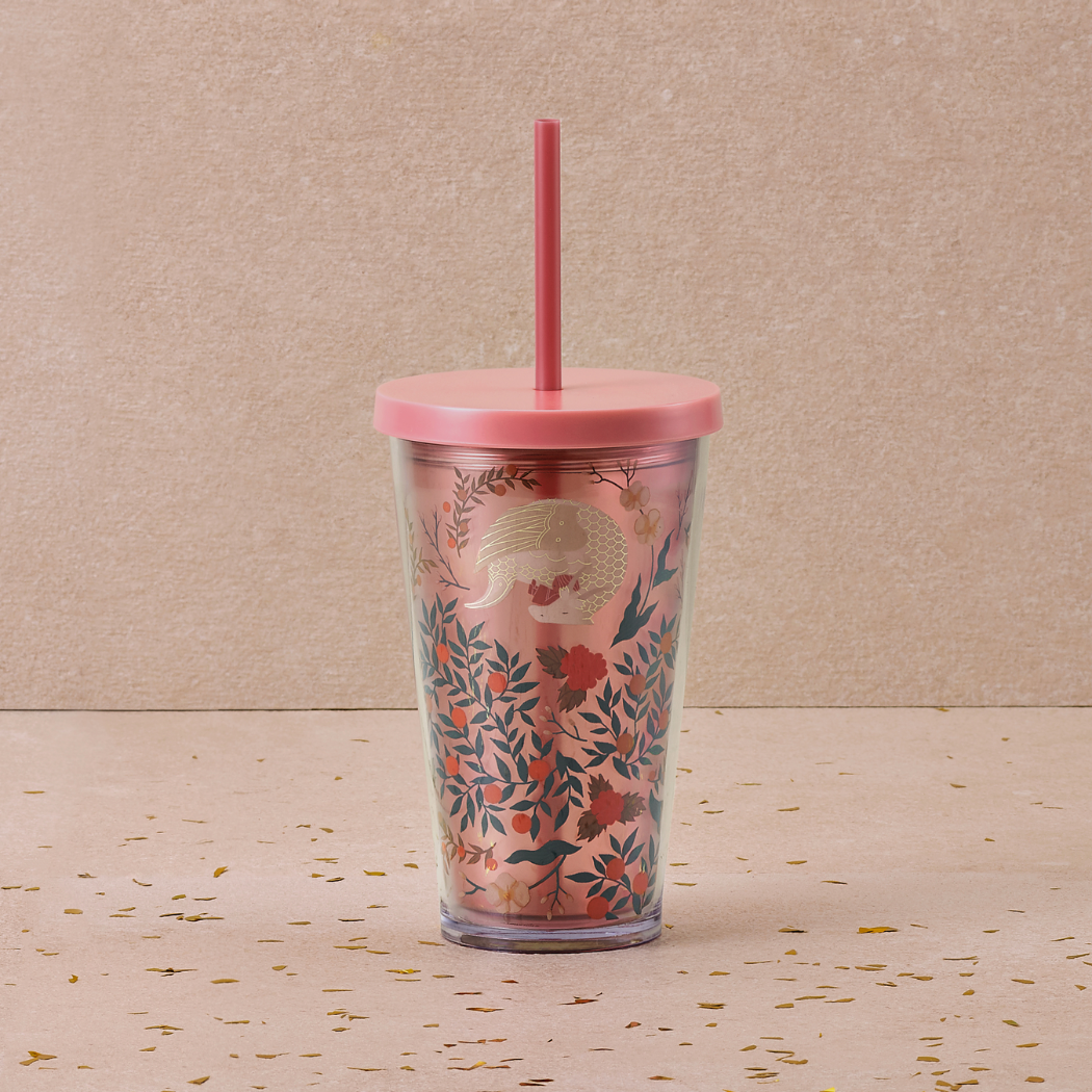 Bình Starbucks Cold Cup 16Oz (473ml) PL DRAGON ASLEEP IN FLOWER N TREE