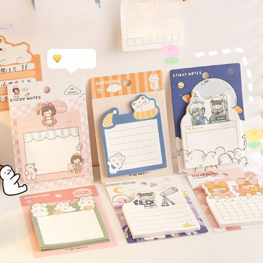Set 30 tờ Giấy note cute lovelyhouse NOTE30CUTE