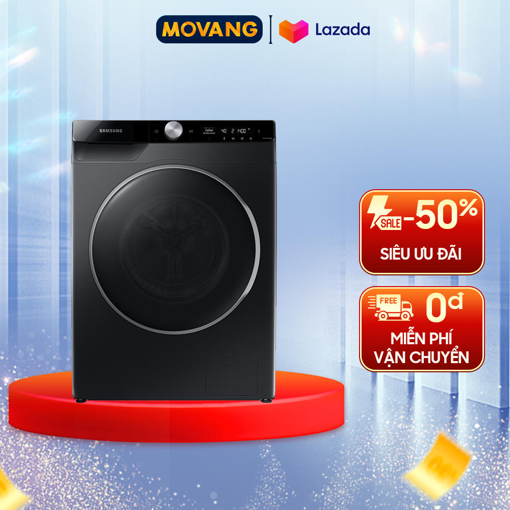 [HCM][TRẢ GÓP 0%][SIÊU SALE 12/12] - Máy giặt Samsung Inverter 10kg WW10TP44DSB/SV - Khóa trẻ em - Vệ sinh lồng giặt - Giặt hơi nước Hygiene Steam - GIẢM GIÁ LÊN ĐẾN 800K