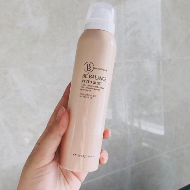 [Hoàn Tiền 8%]Xịt Khoáng Be’Balance giúp da cấp ẩm căng mượt chai 100ml mẫu mới