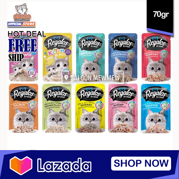 Pate REGALOS cho mèo 70gr