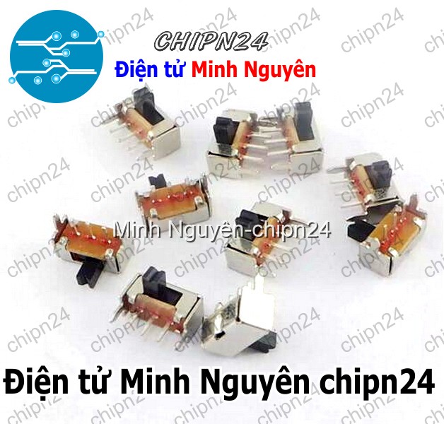 [5 cái] (K86) Công Tắc Gạt 2mm SK12D07 VG4 Cong (3 chân 2 vị trí) - HH003216