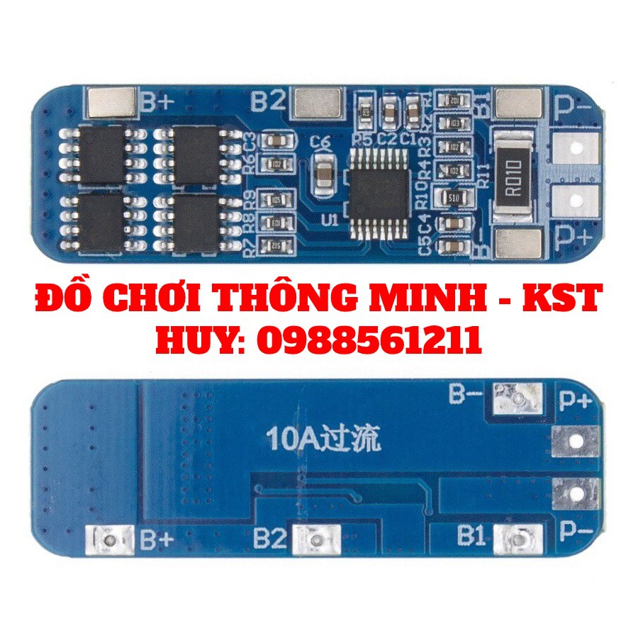 Mạch sạc và bảo vệ pin 3S 18650