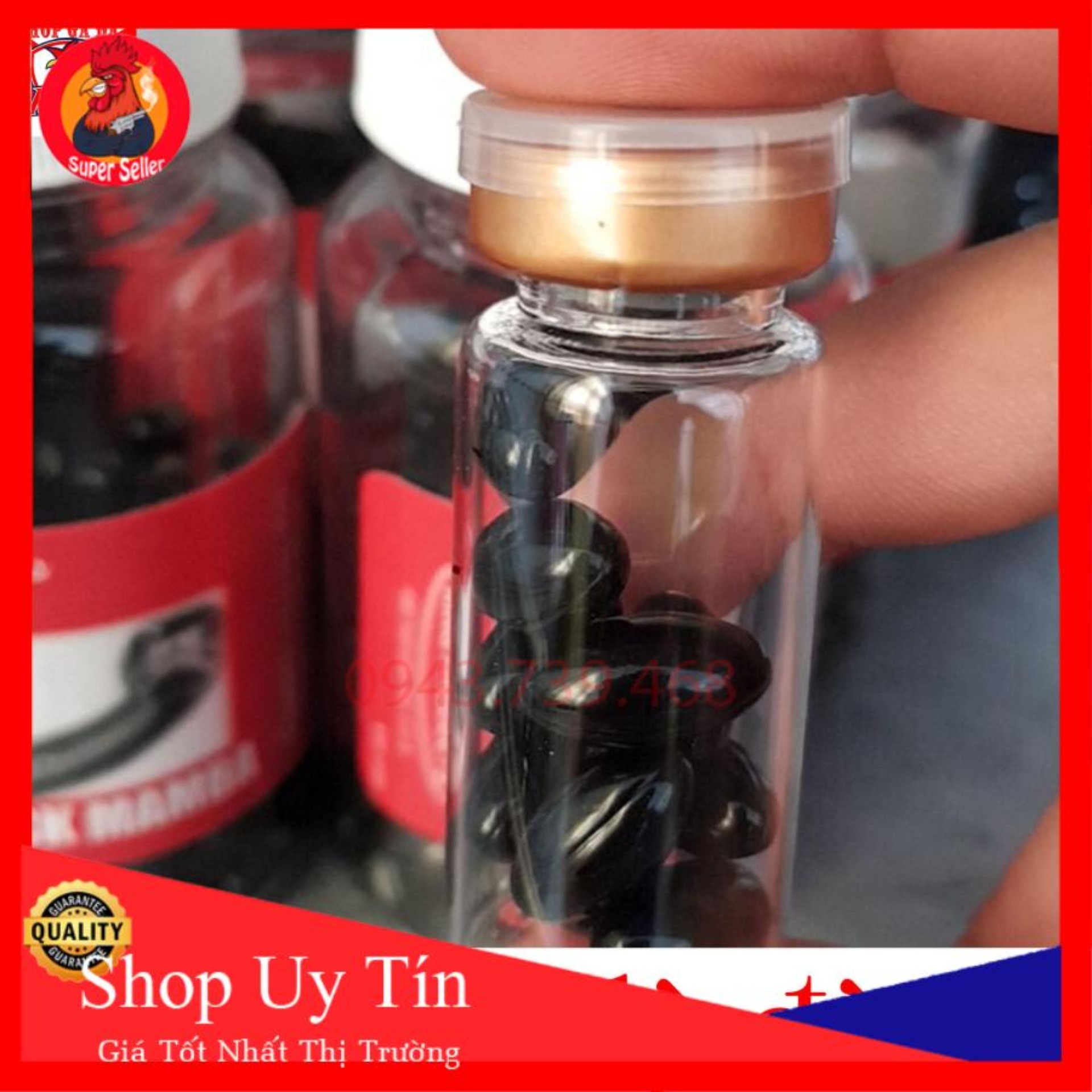 Black mamba -5 Viên Sản Phẩm Tăng Bo Tải Cựa Lỳ Lợm-Cho Uống Ban Đêm