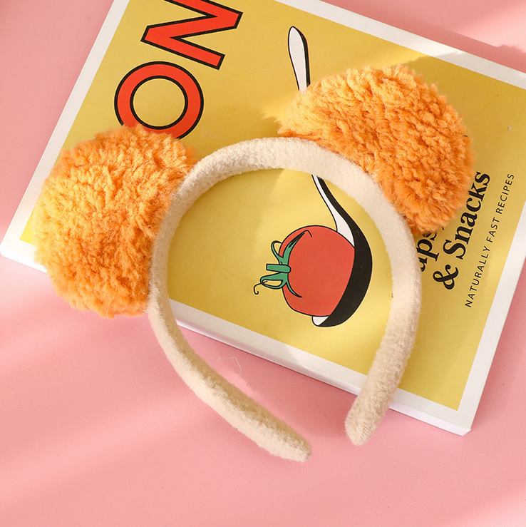 [HCM]Cài Tóc Tai Gấu Lông Xù Siêu Cute - kireicos