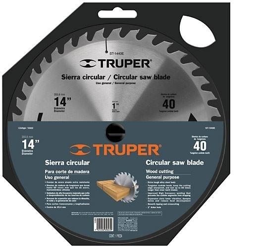 Lưỡi cưa gỗ  355mm x 60R Truper 18323