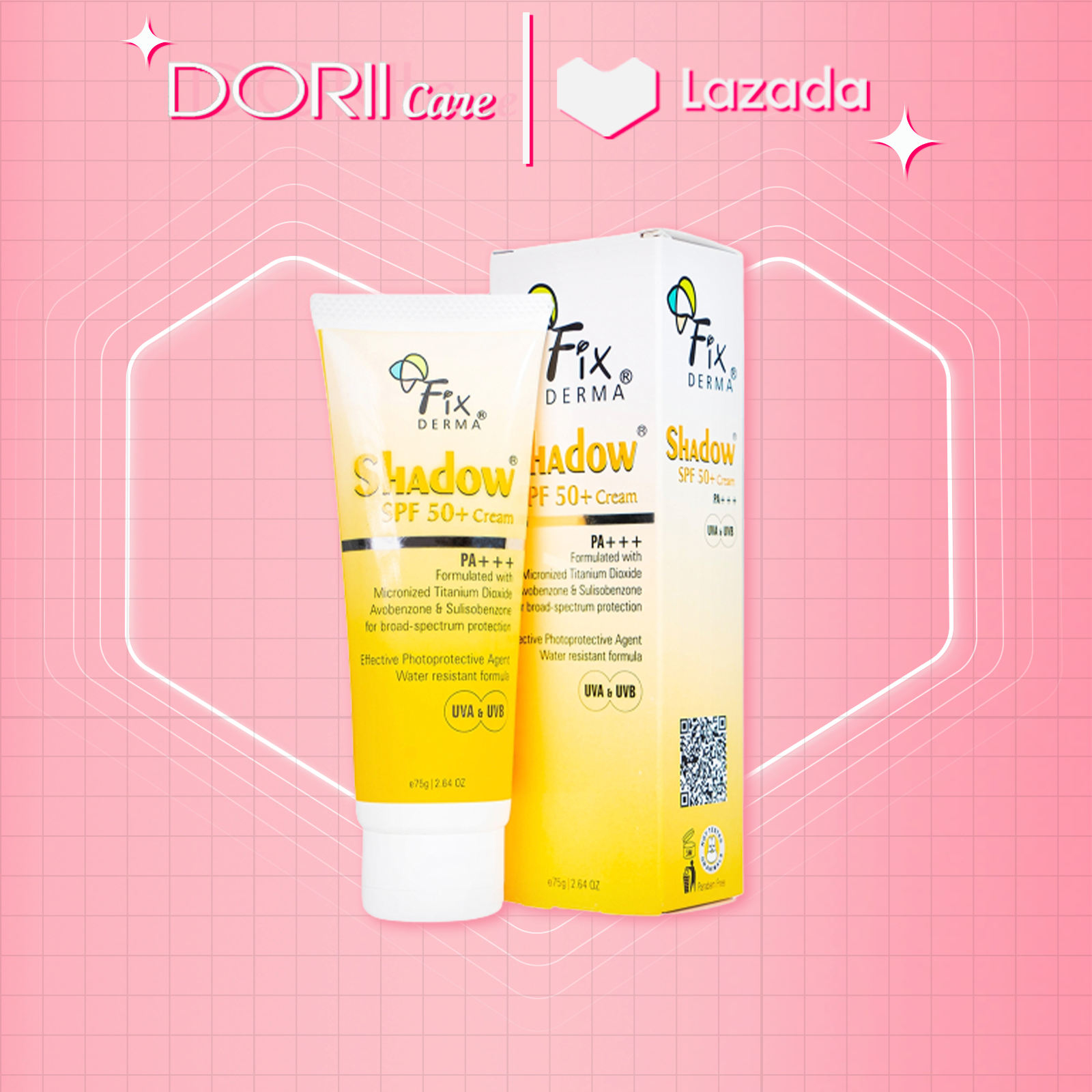 Kem chống nắng fixderma shadow spf 50+ cream 75g