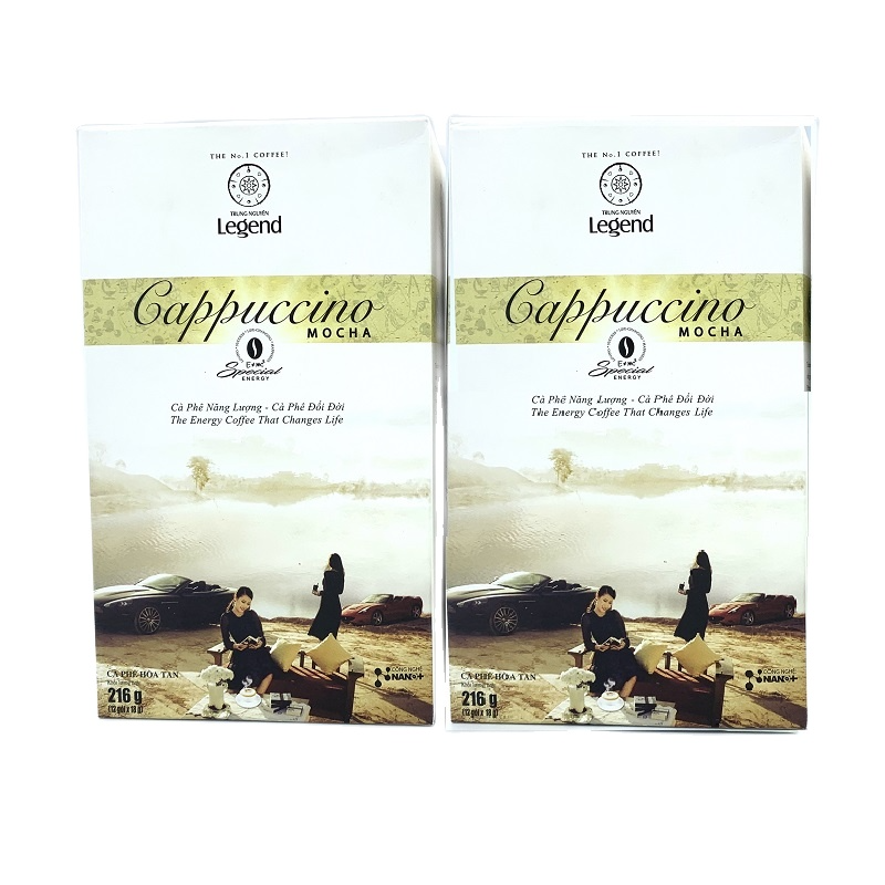 Combo 02 hộp cà phê cappuccino trung nguyên hộp 12 gói