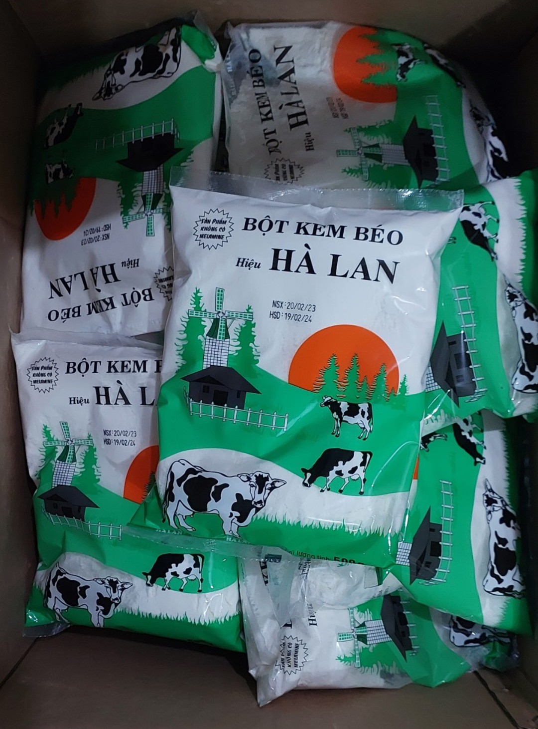 Combo 10 bịch - Bột kem béo pha chế hiệu Hà Lan gói (500g/bịch)