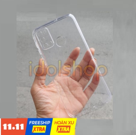 Ốp lưng silicon Vsmart Live 4 / Joy 4 trong suốt bảo vệ camera