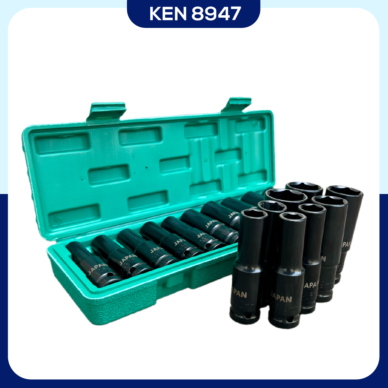 Bộ 20 đầu khẩu 1/2, 10 đầu khẩu 1/2 hàng cao cấp, đầu tuýp