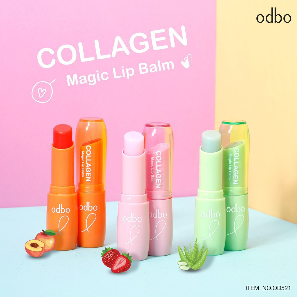 Son Dưỡng Có Màu Odbo Collagen Magic Lip Balm