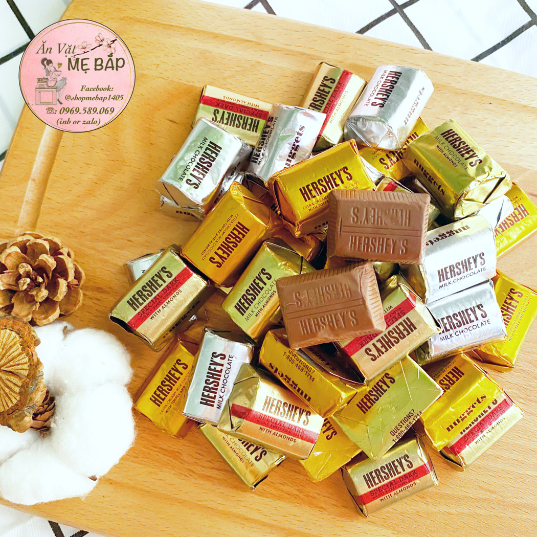 Kẹo Socola Hershey Mỹ Đủ Vị - Chocolate Shop Mẹ Bắp [Date 09/2022]