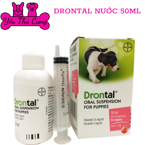 DRONTAL CHO CHÓ CON 50ML - YÊU THÚ CƯNG