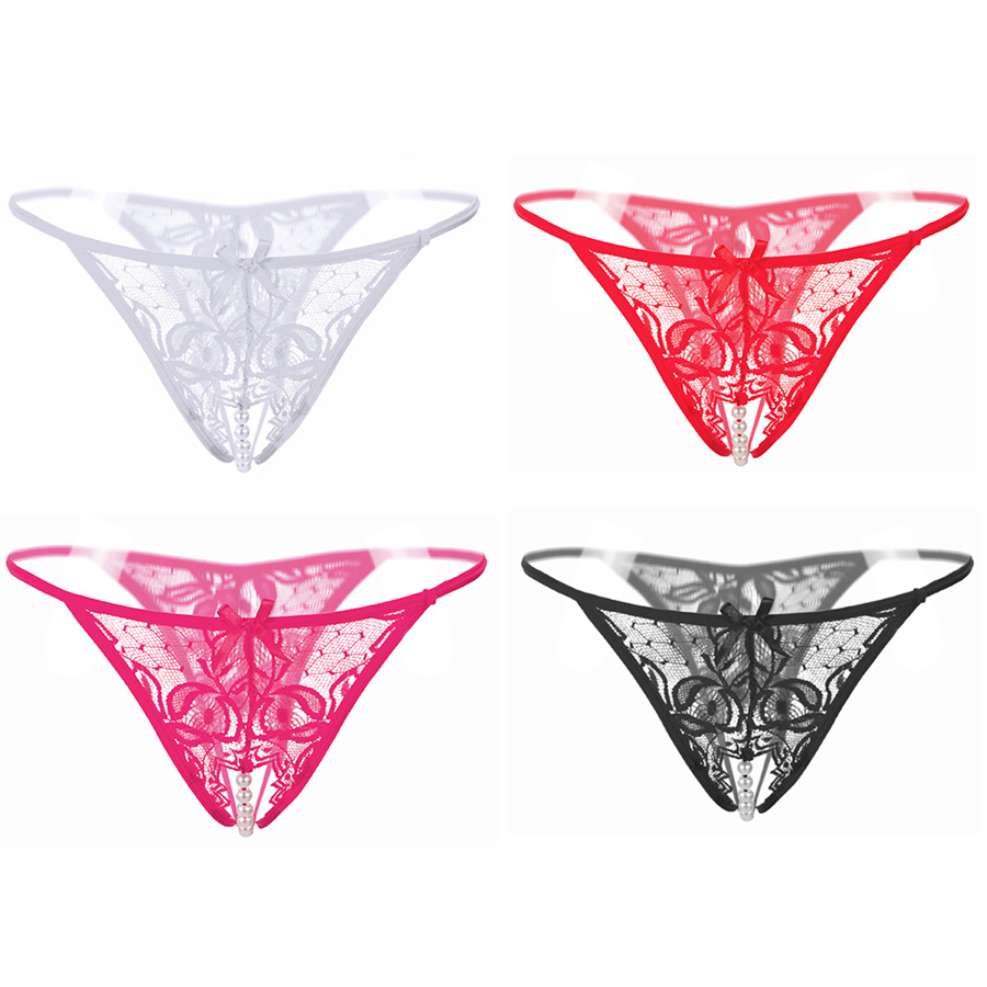 Women's Underwear with Beaded Bottom