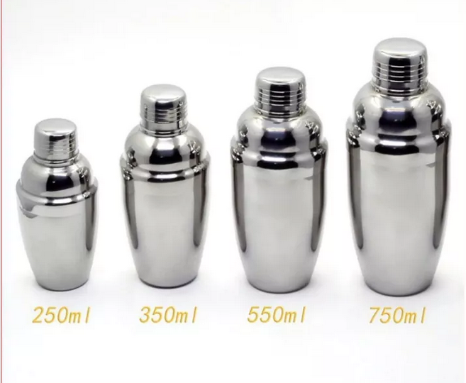 Bình pha chế trà sữa inox Shaker- Size trung 550cc