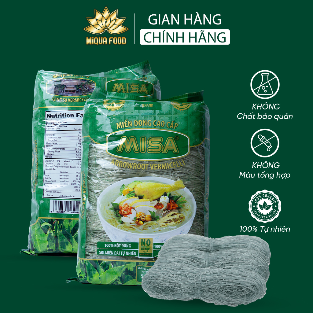 Miến dong làng so cao cấp MISA gói 500gr