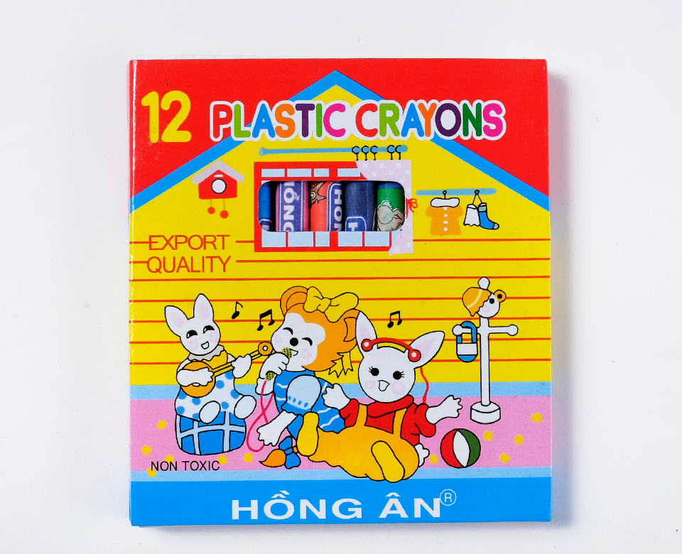 Bút sáp màu Hồng Ân 12M (5 hộp/lốc)