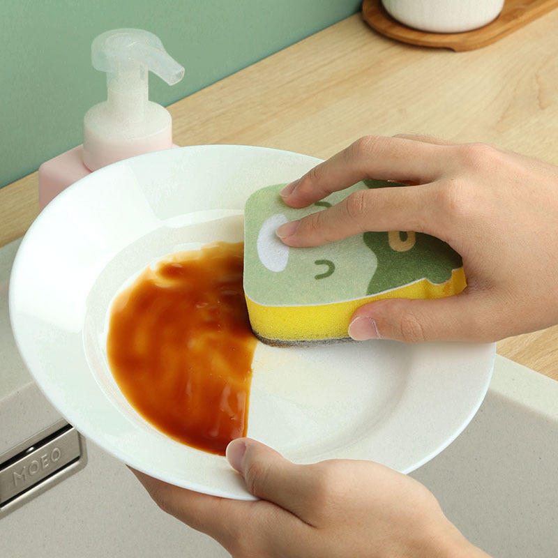 Miếng rửa chén tạo bọt kiểu dáng xinh xắn - UniLabel