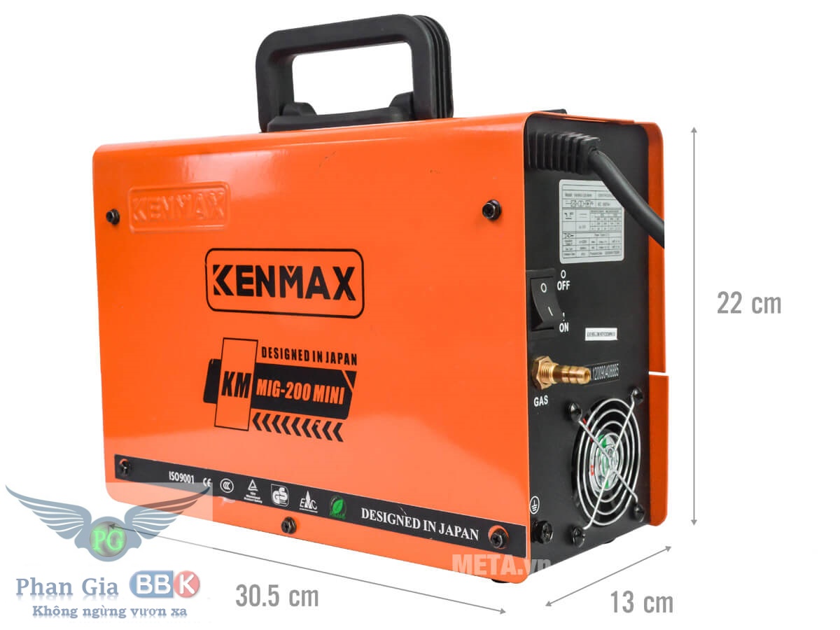 Máy Hàn MIG + Que KENMAX MIG-200 Mini [Chính Hãng] + 1 Cuộn Dây Hàn 1Kg