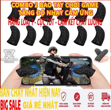 [HCM]COMBO 2 Bao Tay - Găng Tay chơi Game chống Mồ Hôi Tăng độ nhạy cảm ứng - Mẫu Mới