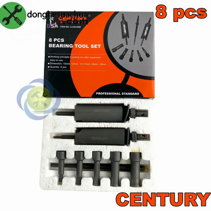 Cảo bạc đạn trong Century LU-BCA8M (10mm -25mm ) 8 chi tiết