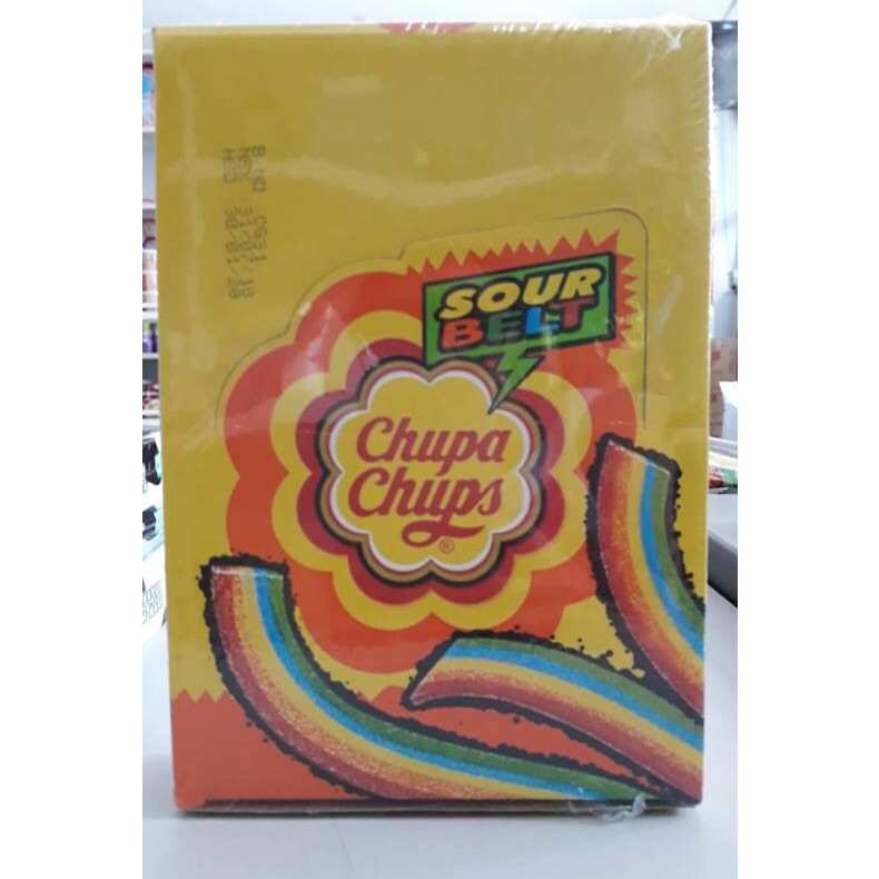 Kẹo Dẻo Chupa Chups Sour Belt (48 thanh/1 hộp)