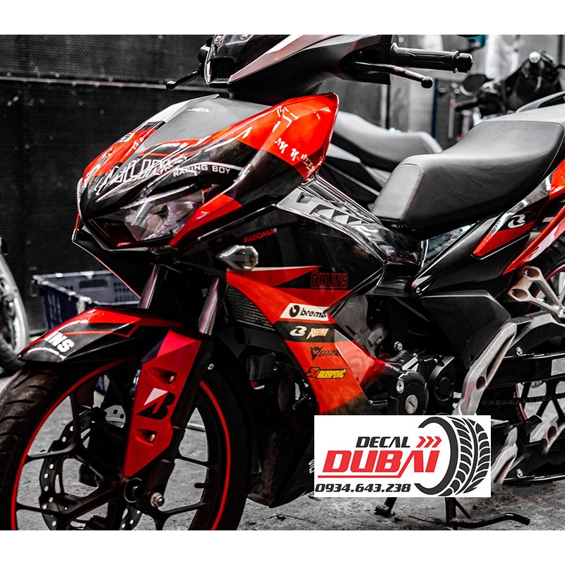 Tem Trùm Winner X Đỏ Đen Ohlins Brembo