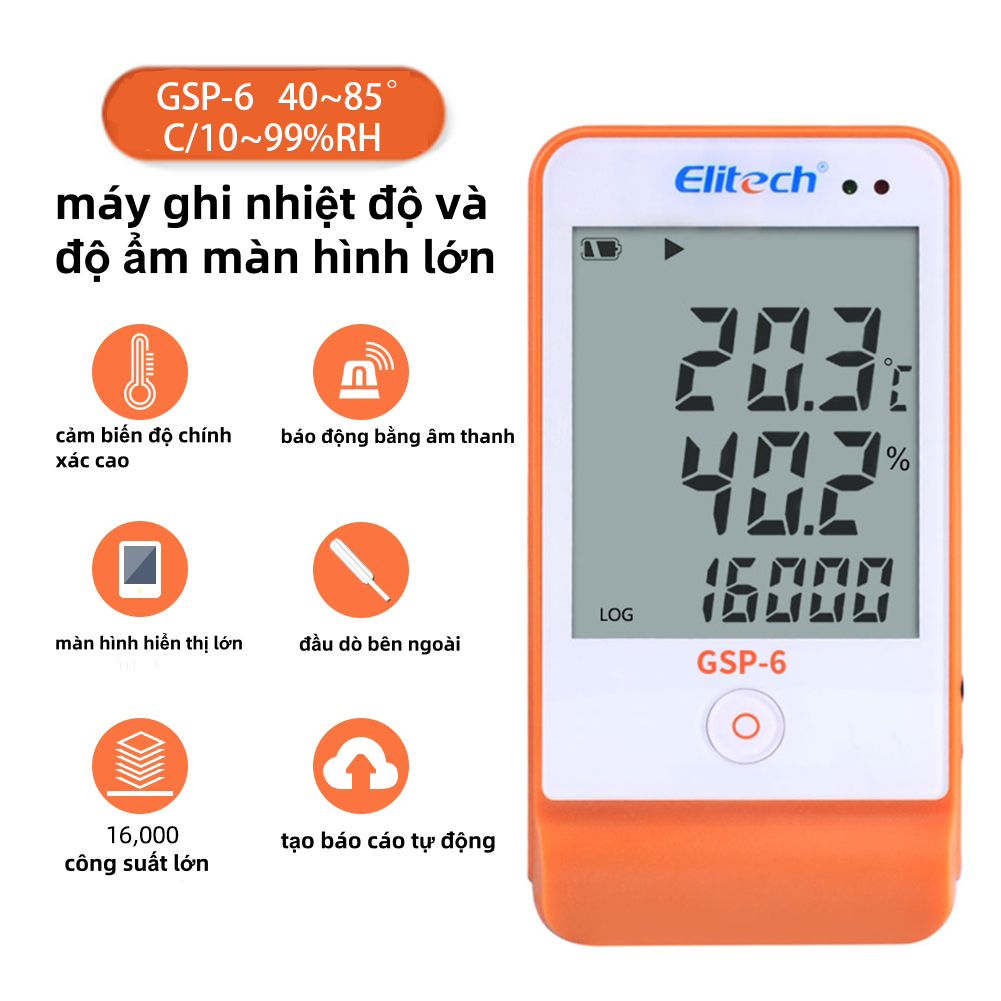 High Precision USB gsp-6 temperature and humidity data logger