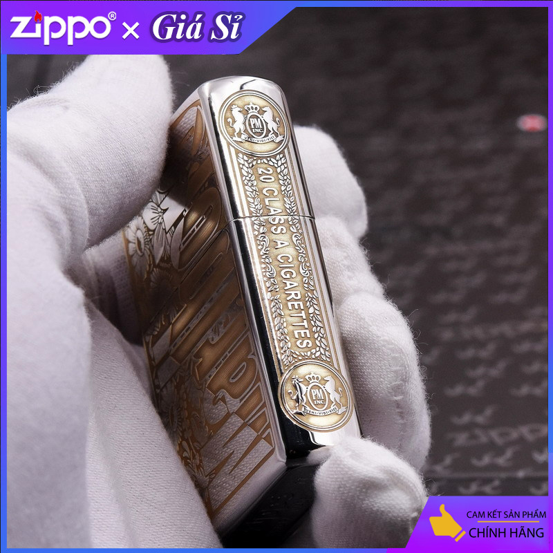 Bật lửa Zippo khắc MBR bản tiêu chuẩn mạ Chrome