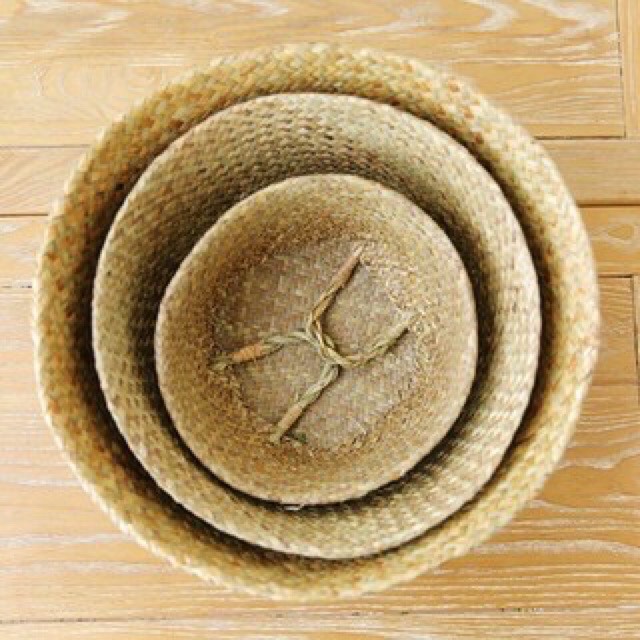 Giỏ cói decor giỏ đan cói cực đẹp