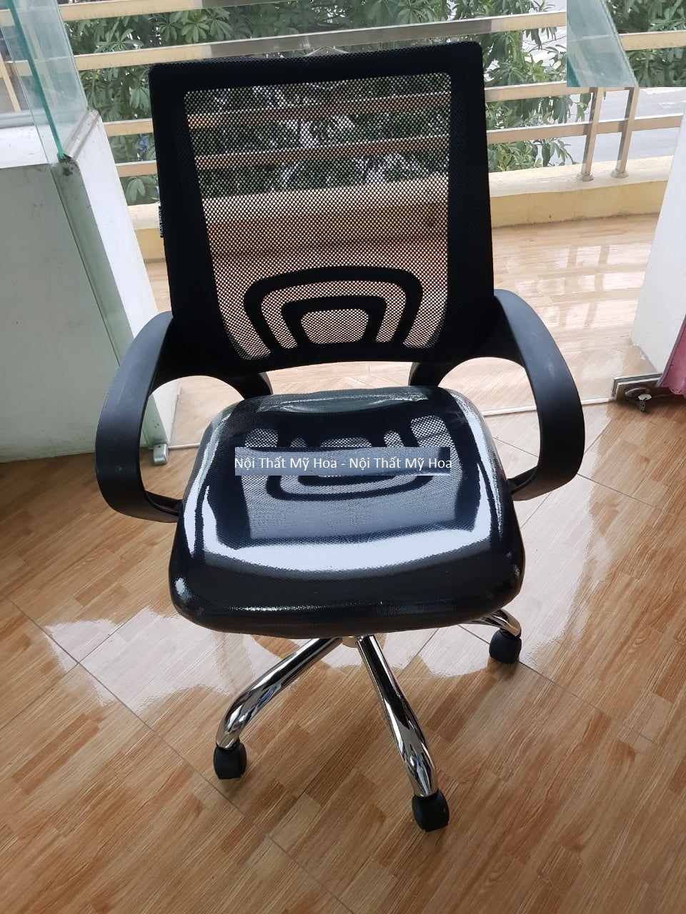Ghế lưới GL113 Hòa Phát Chân Mạ