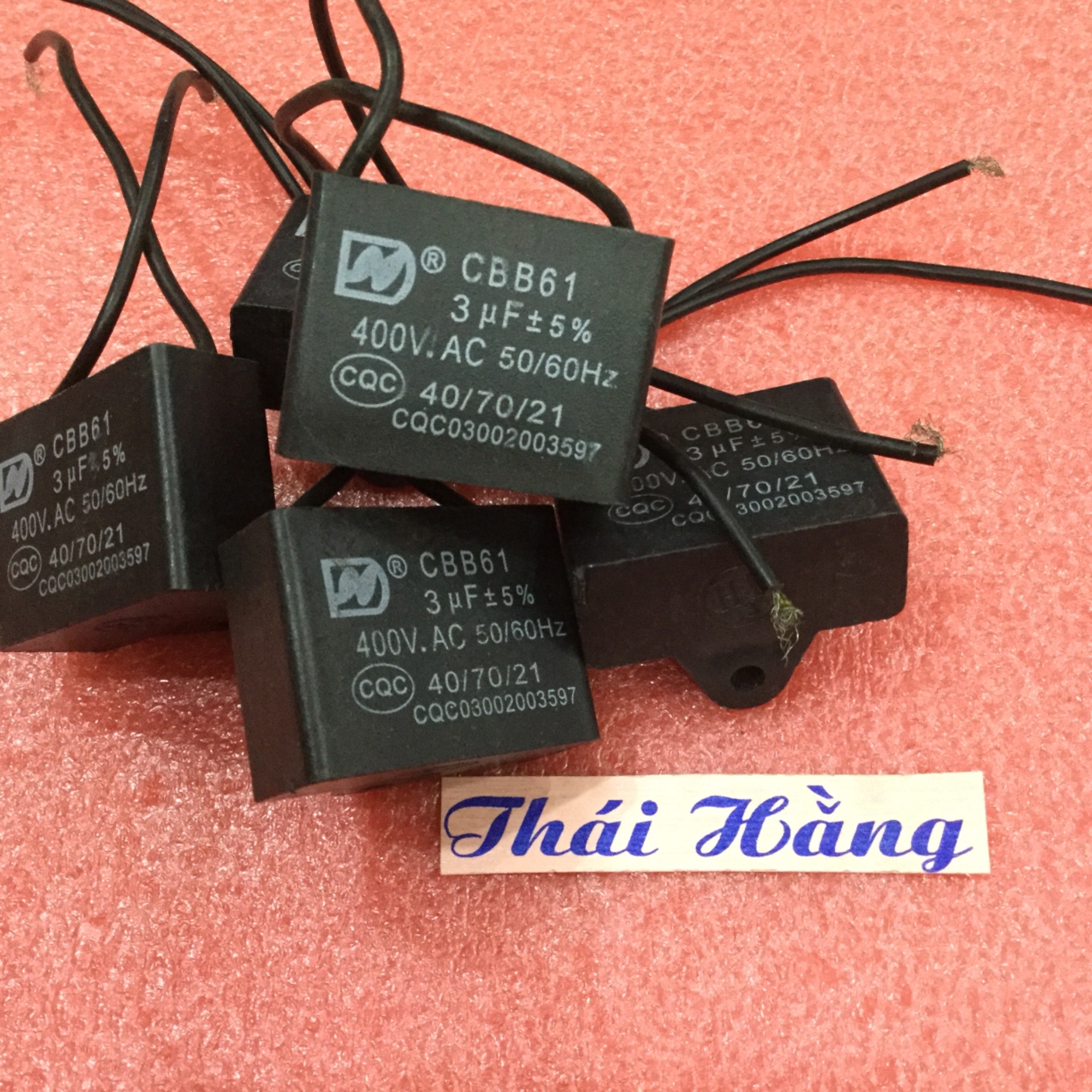 Tụ quạt dây CBB61 - 3 M/400 v (5 chiếc )