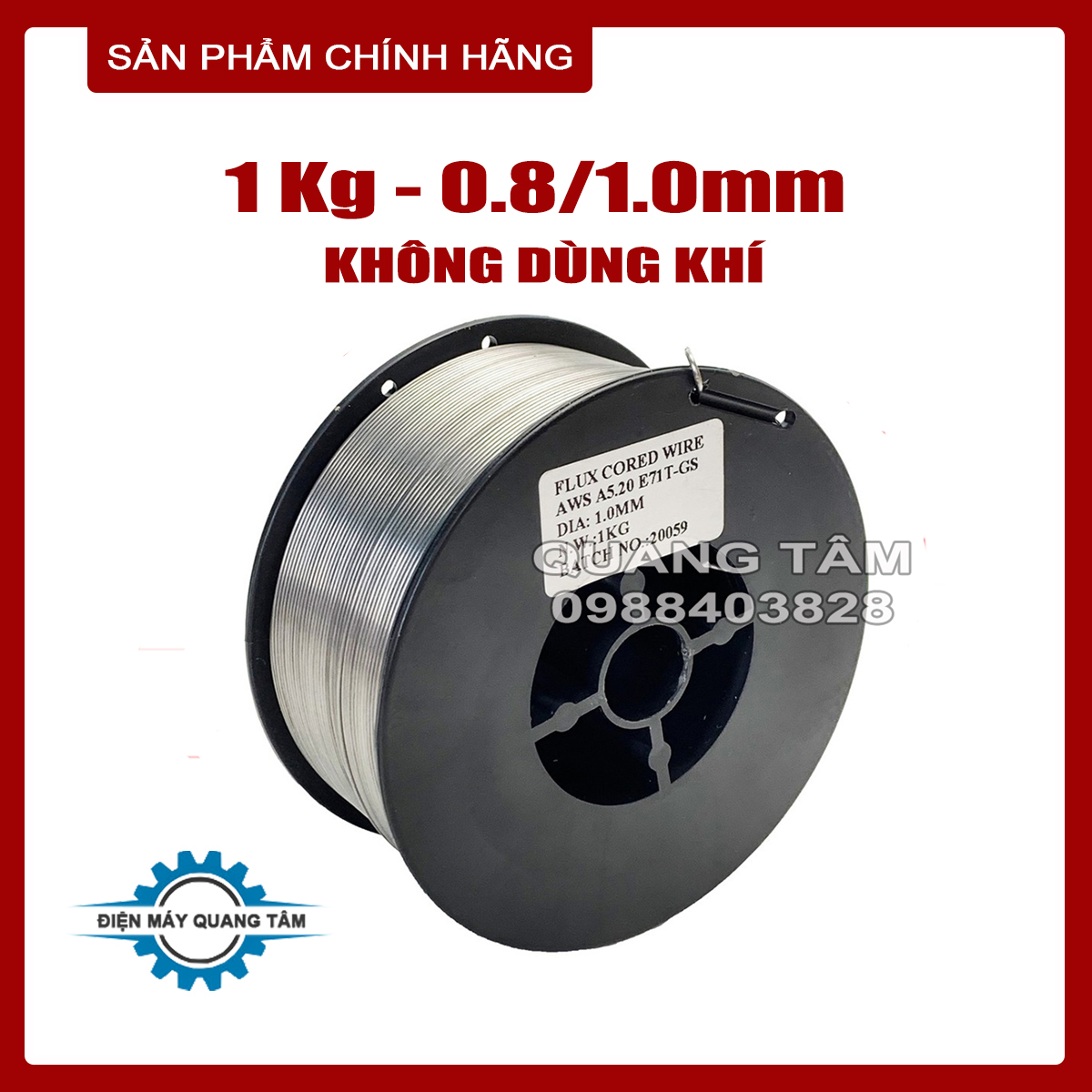 Cuộn Dây Hàn Mig Sắt Không Dùng Khí 1Kg - 1.0 và 0.8 [Chính Hãng]