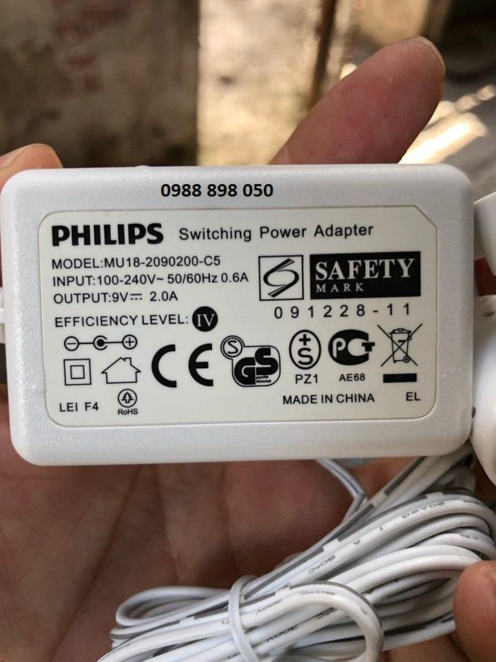 Adapter nguồn philips 9v 2a hàng cao cấp