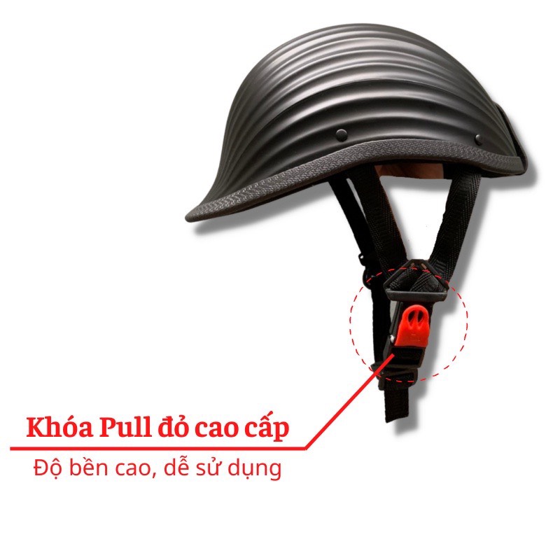 Nón Bảo Hiểm Vỏ Sò Cao Cấp