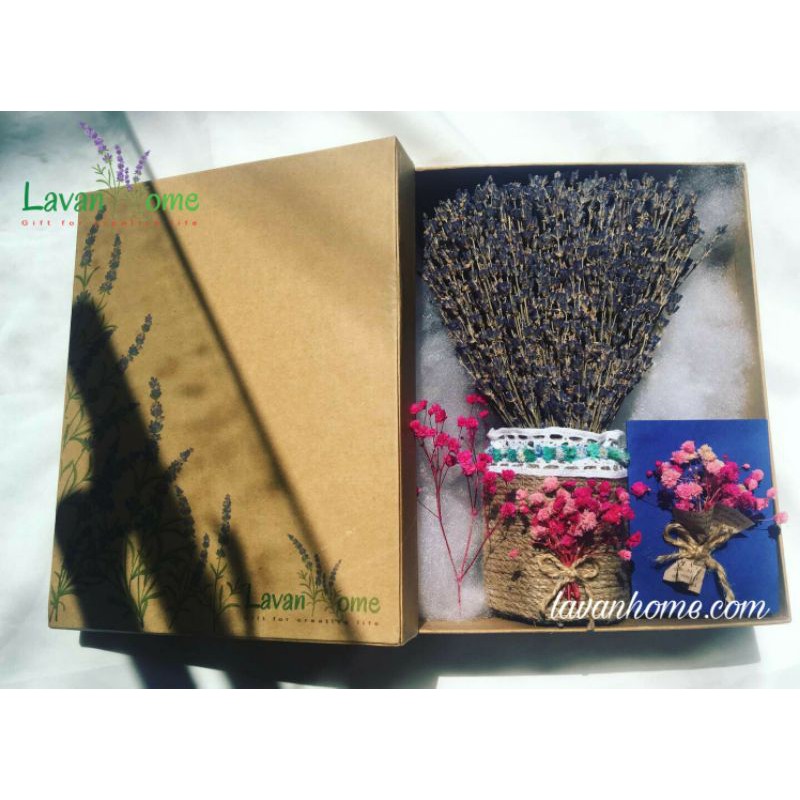 Lọ hoa khô lavender Pháp - Dried Flowers Lavender