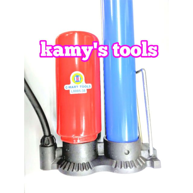 ỐNG BƠM XE ĐẠP C-MART L0005-38 2 TY BƠM (BƠM HƠI XE, BƠM XE ĐẠP)