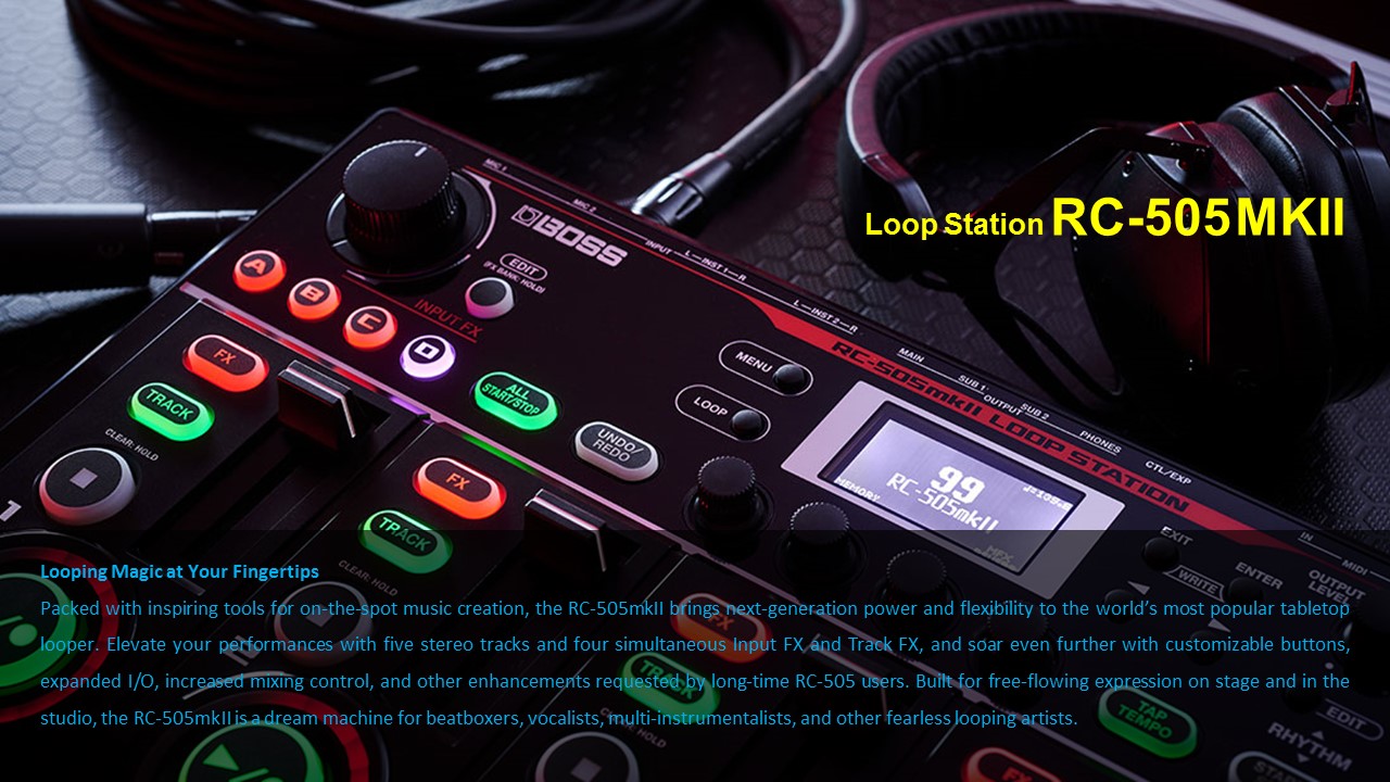 Máy thu phát vòng âm thanh Loop Station BOSS RC-505 mkII