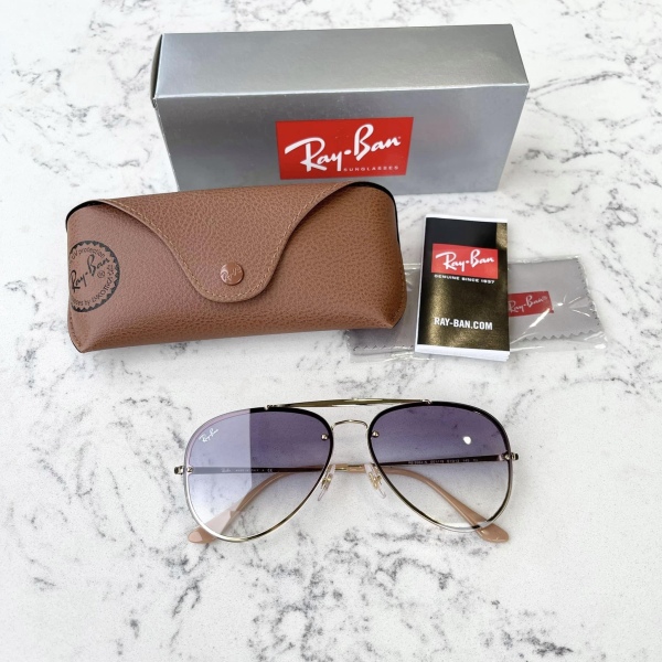 Giá bán [Freeship] Kính RAY-BAN Aviator Blaze unisex model RB3584N-001-19-61 (I3)