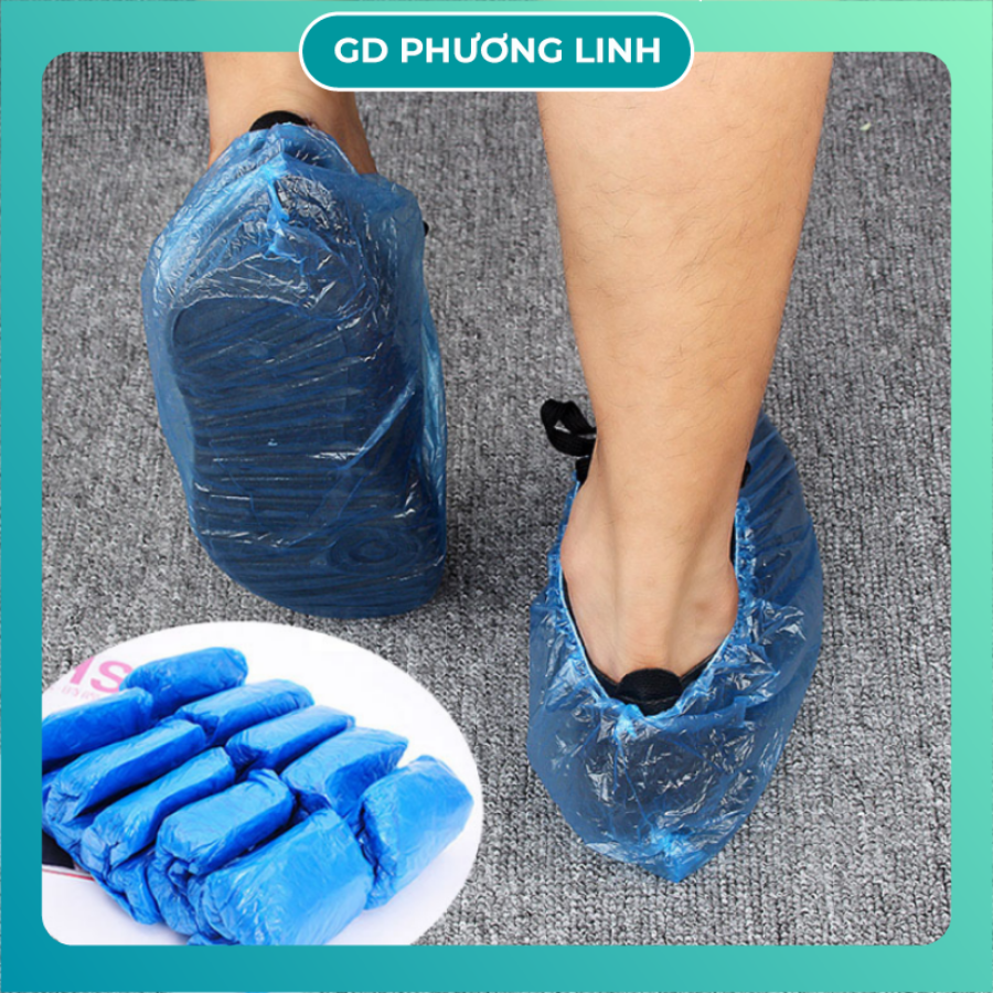 [Combo 100] Túi Nilon Bọc Giày Đi Mưa Dùng 1 Lần