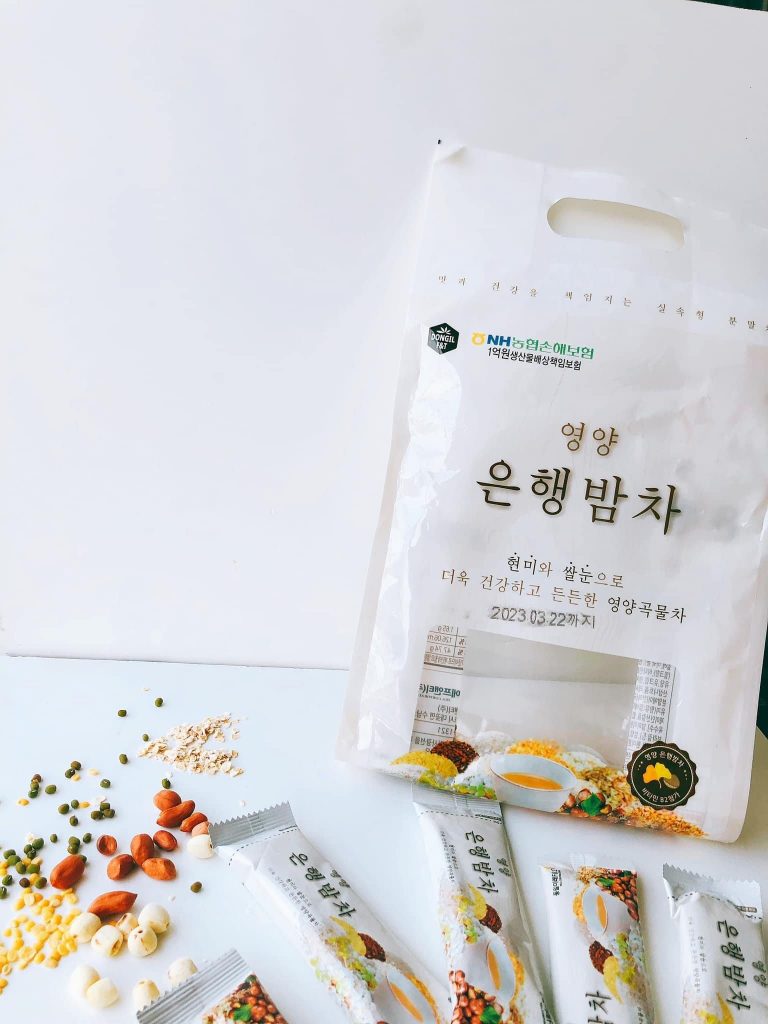 Bột ngũ cốc dinh dưỡng hạnh nhân hạt dẻ Dongil Hàn Quốc cao cấp - Túi 1100g