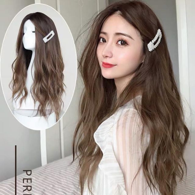 Tóc giả nữ cả đầu 🥰FREESHIP🥰 Giảm 7k khi nhập [TOCGIA7K]-Tóc giả nguyên đầu hai mái hất xù