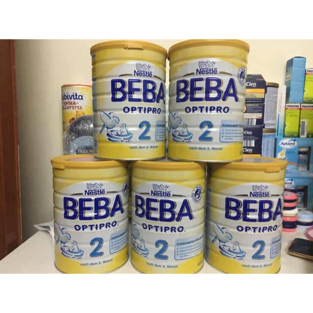 Sữa Beba Optipro xách tay Đức 800g đủ số - Vàng - Pre